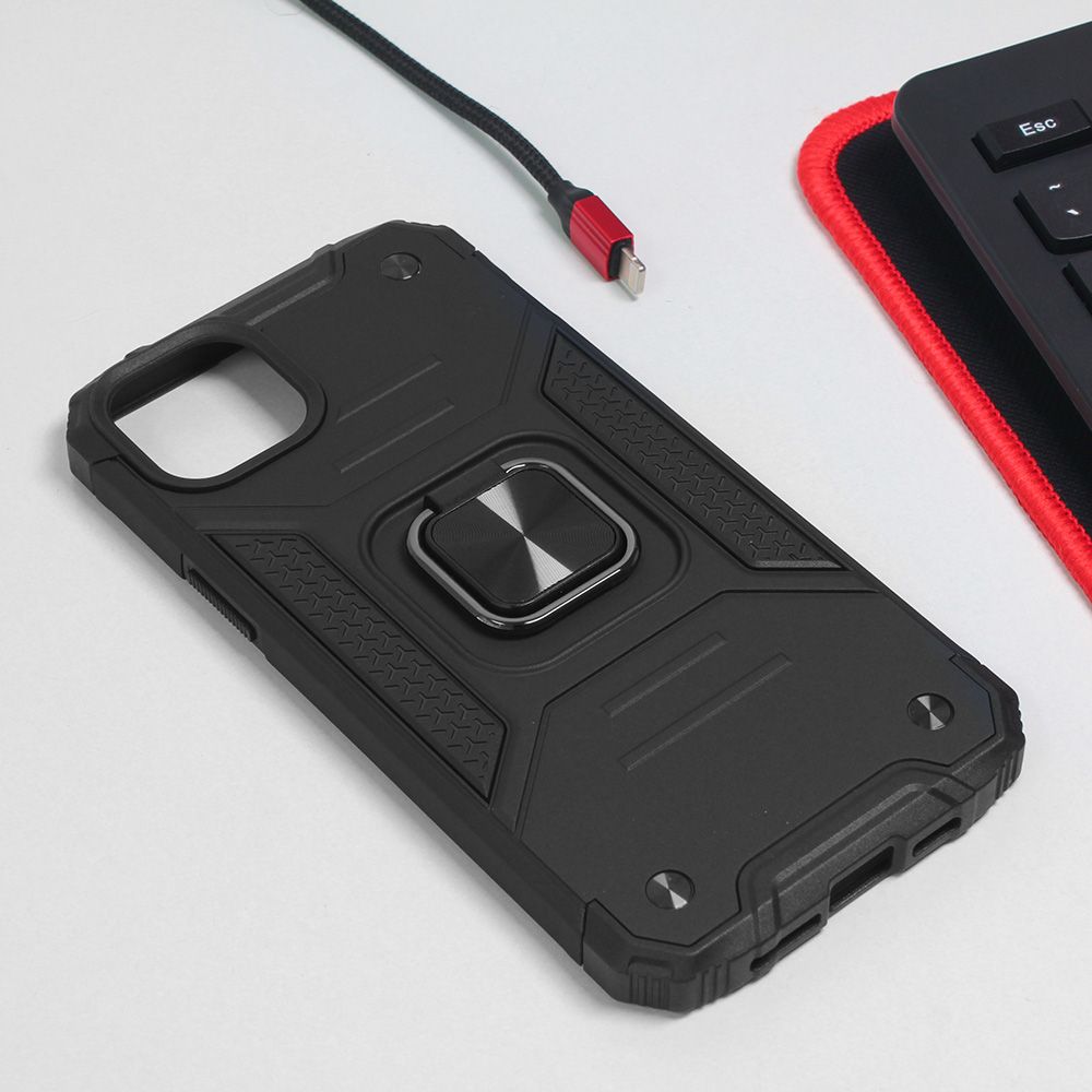 Maska za Apple iPhone 14 Plus — Hard Border Ring, crna