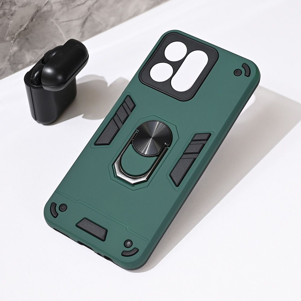 Maska za Honor 200 Smart — Hard Ring, tamno zelena