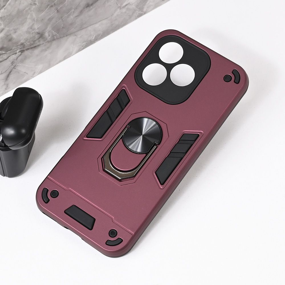 Maska za Honor 400 Lite — Hard Ring, bordo