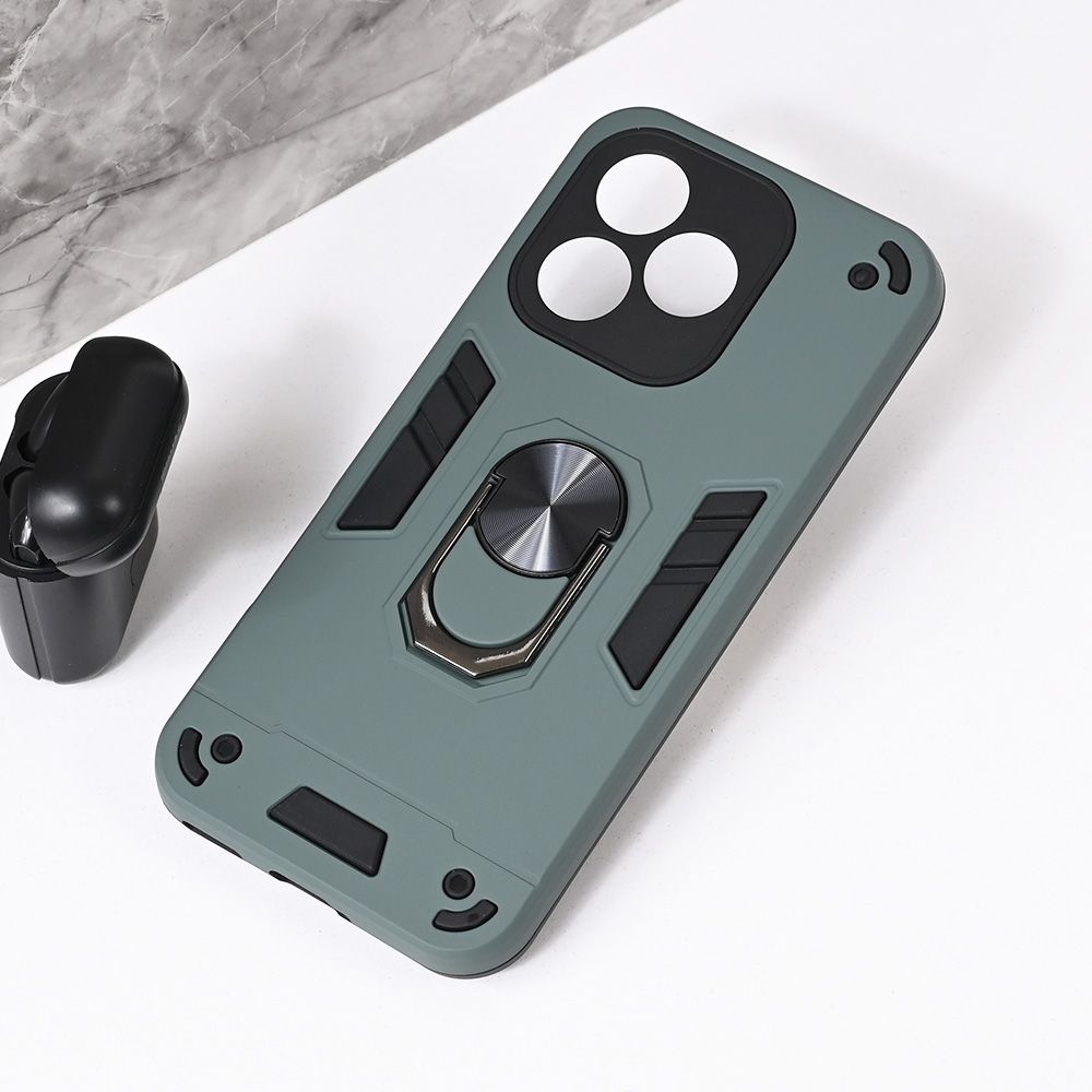 Maska za Honor 400 Lite — Hard Ring, tamno siva