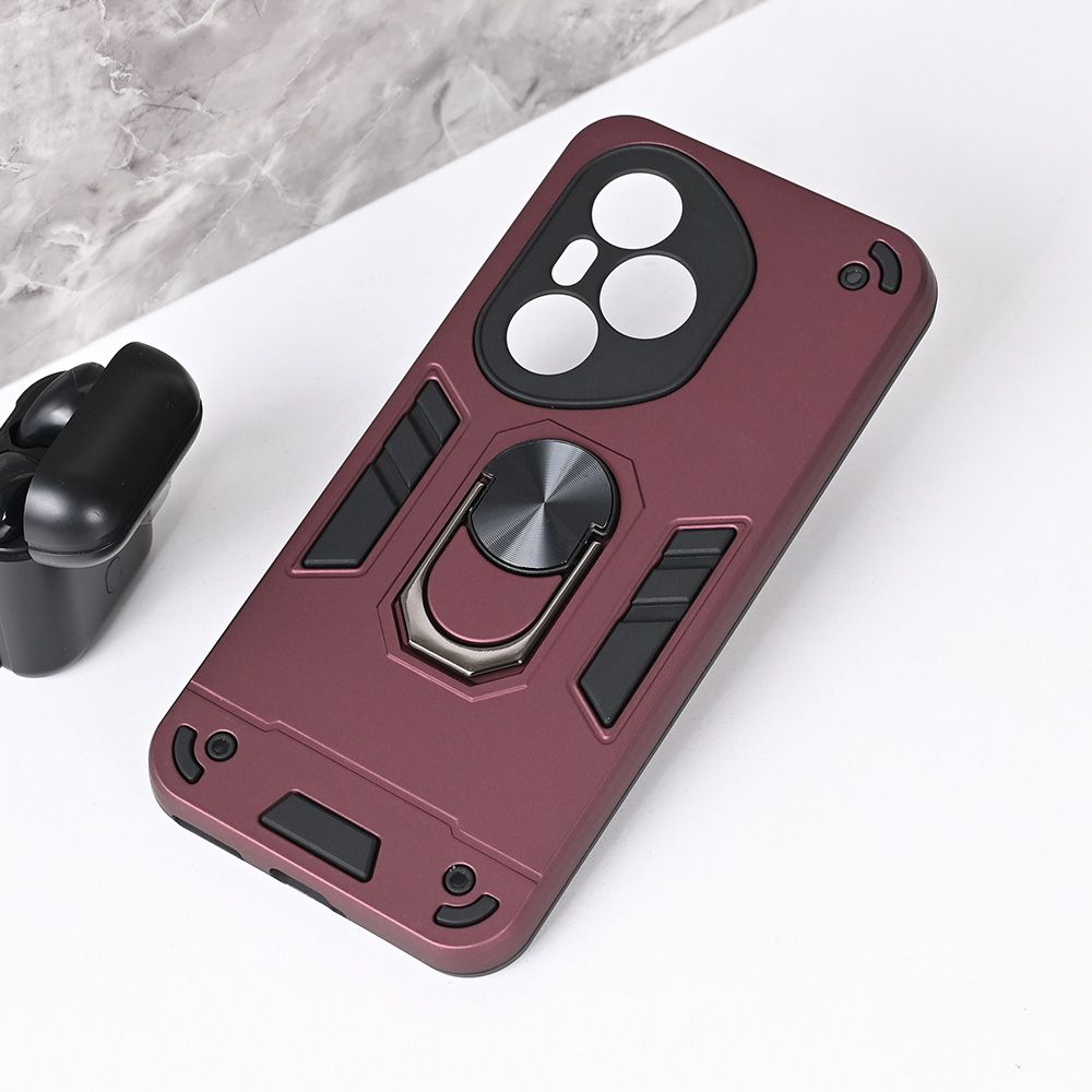 Maska za Honor 400 Pro — Hard Ring, bordo