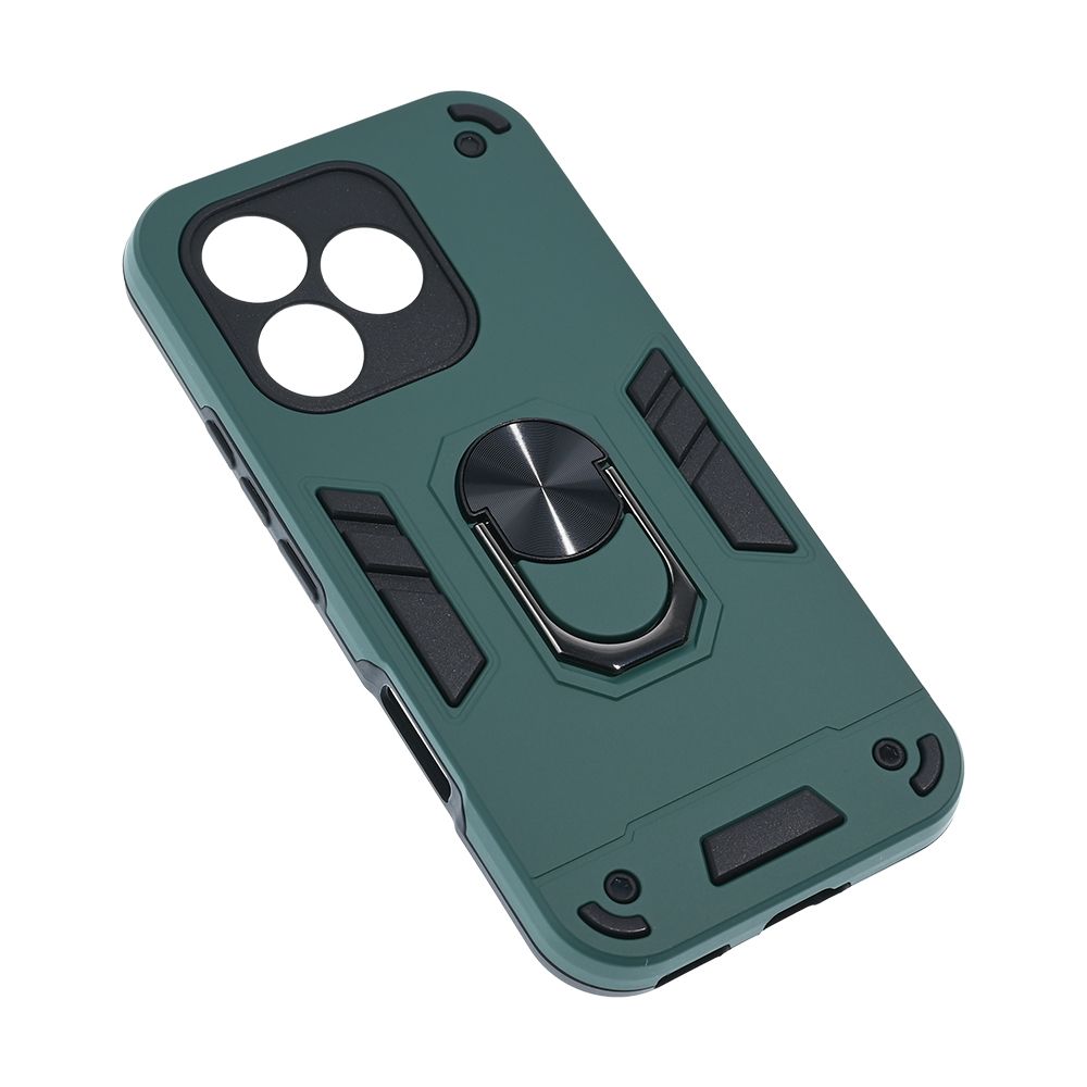 Maska za Honor 600 Lite — Hard Ring, tamno zelena