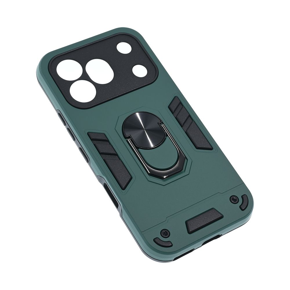 Maska za Honor 600 Pro — Hard Ring, tamno zelena