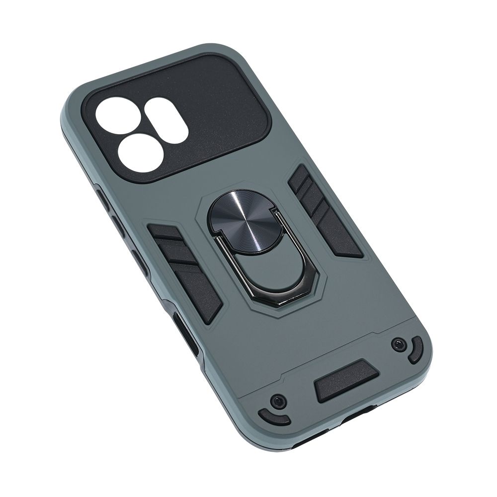 Maska za Honor 600 — Hard Ring, tamno siva