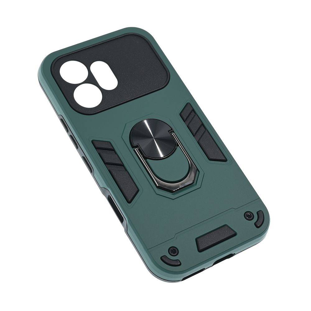 Maska za Honor 600 — Hard Ring, tamno zelena
