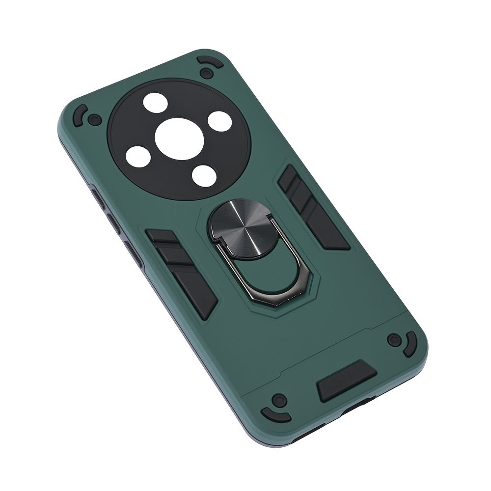 Maska za Honor Magic 8 Lite — Hard Ring, tamno zelena