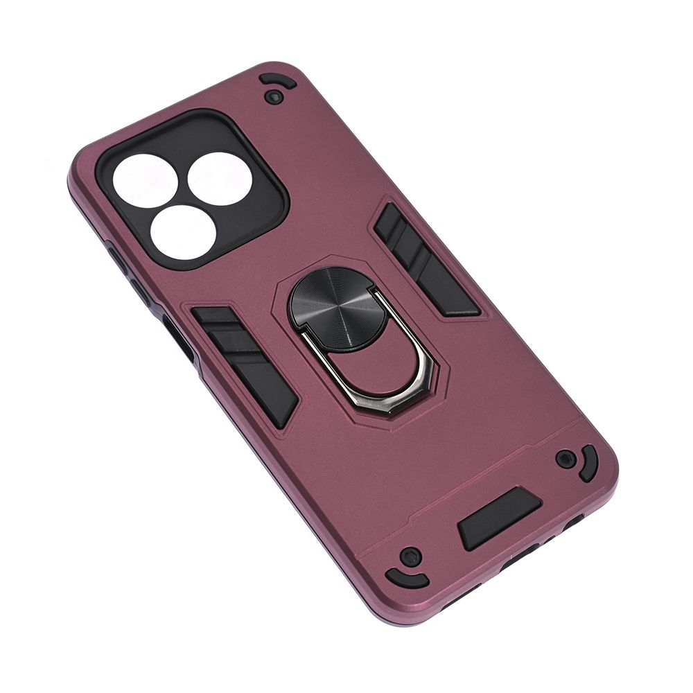 Maska za Honor X5c Plus — Hard Ring, bordo