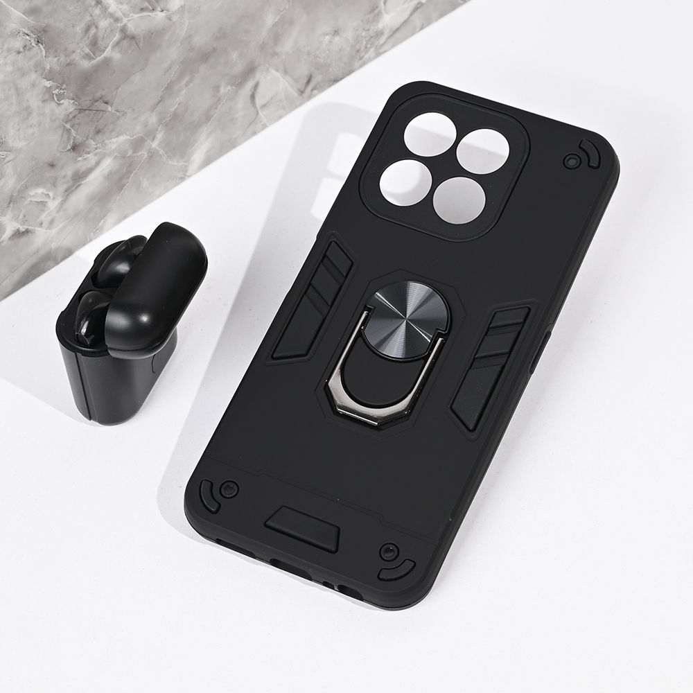 Maska za Honor X6c — Hard Ring, crna