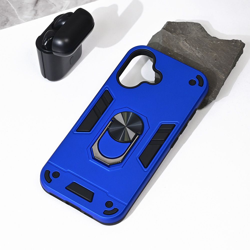 Maska za Apple iPhone 16 — Hard Ring, plava