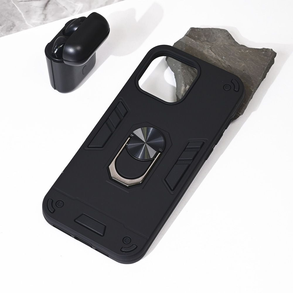 Maska za Apple iPhone 16 Pro Max — Hard Ring, crna