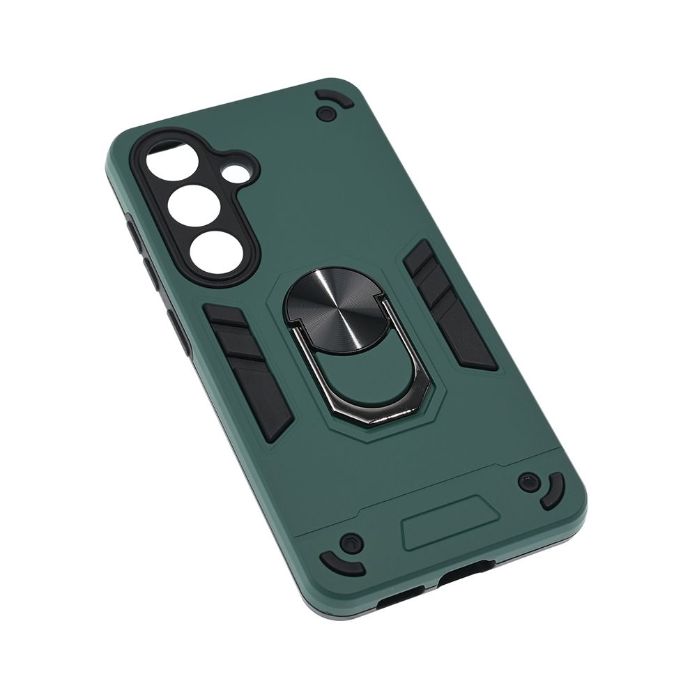 Maska za Samsung Galaxy S26 — Hard Ring, tamno zelena