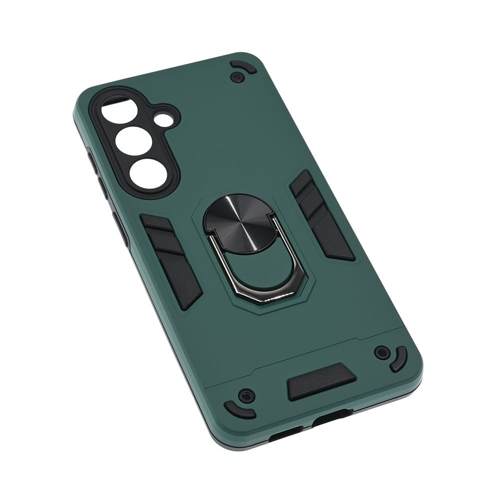 Maska za Samsung Galaxy S26 Plus — Hard Ring, tamno zelena