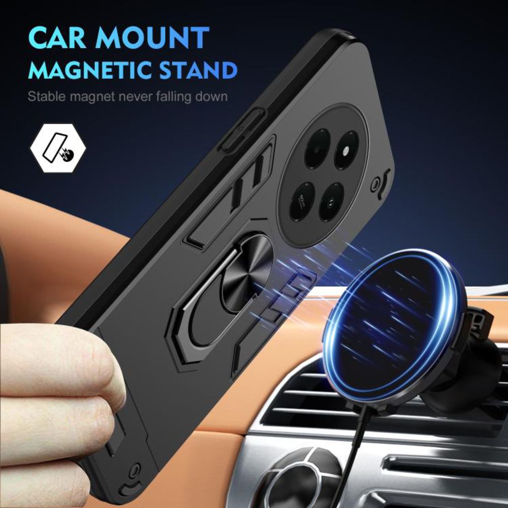Maska za Xiaomi Redmi 14C — Hard Ring, tamno siva