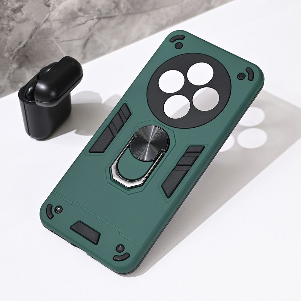 Maska za Xiaomi Redmi 14C — Hard Ring, tamno zelena