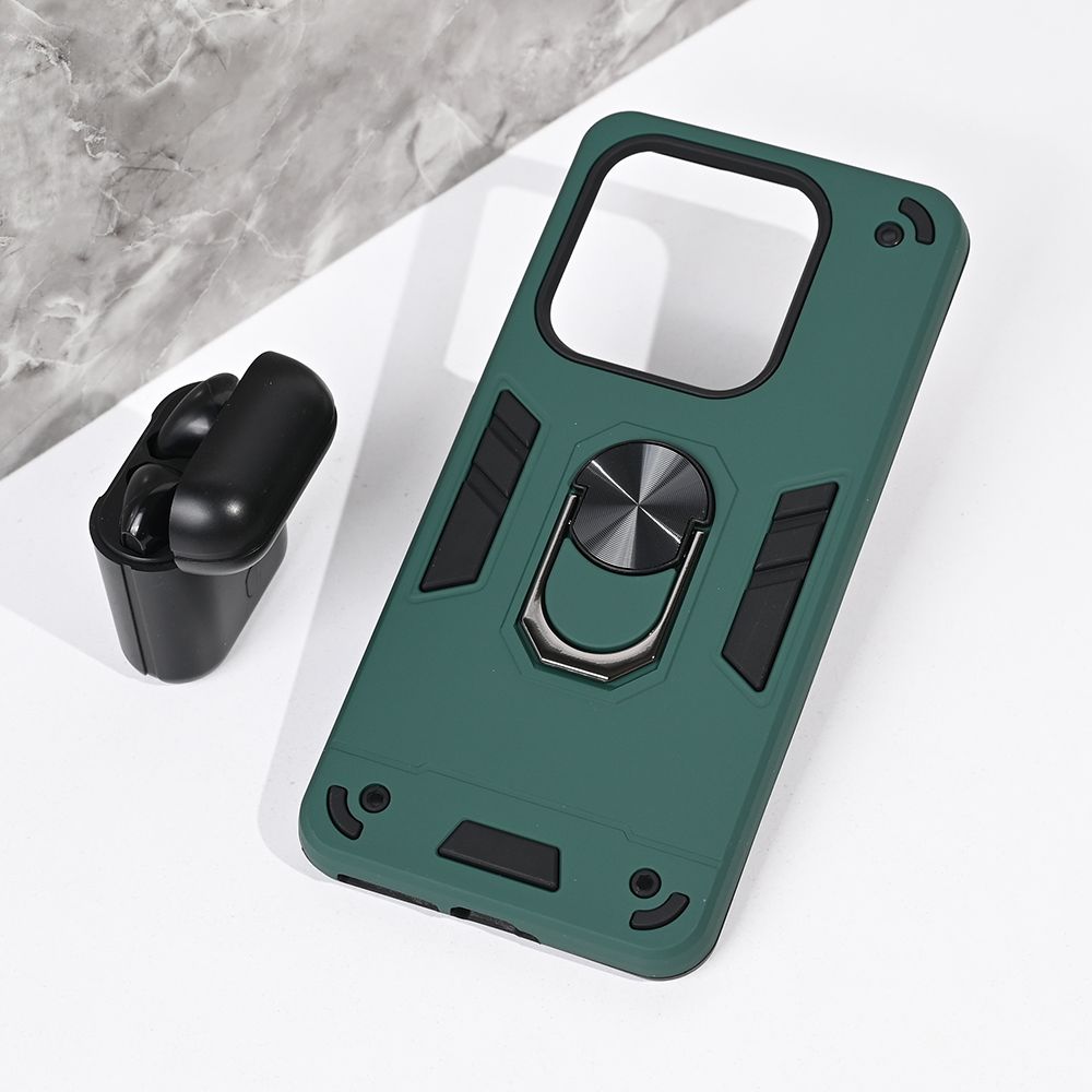Maska za Samsung — Hard Ring, tamno zelena