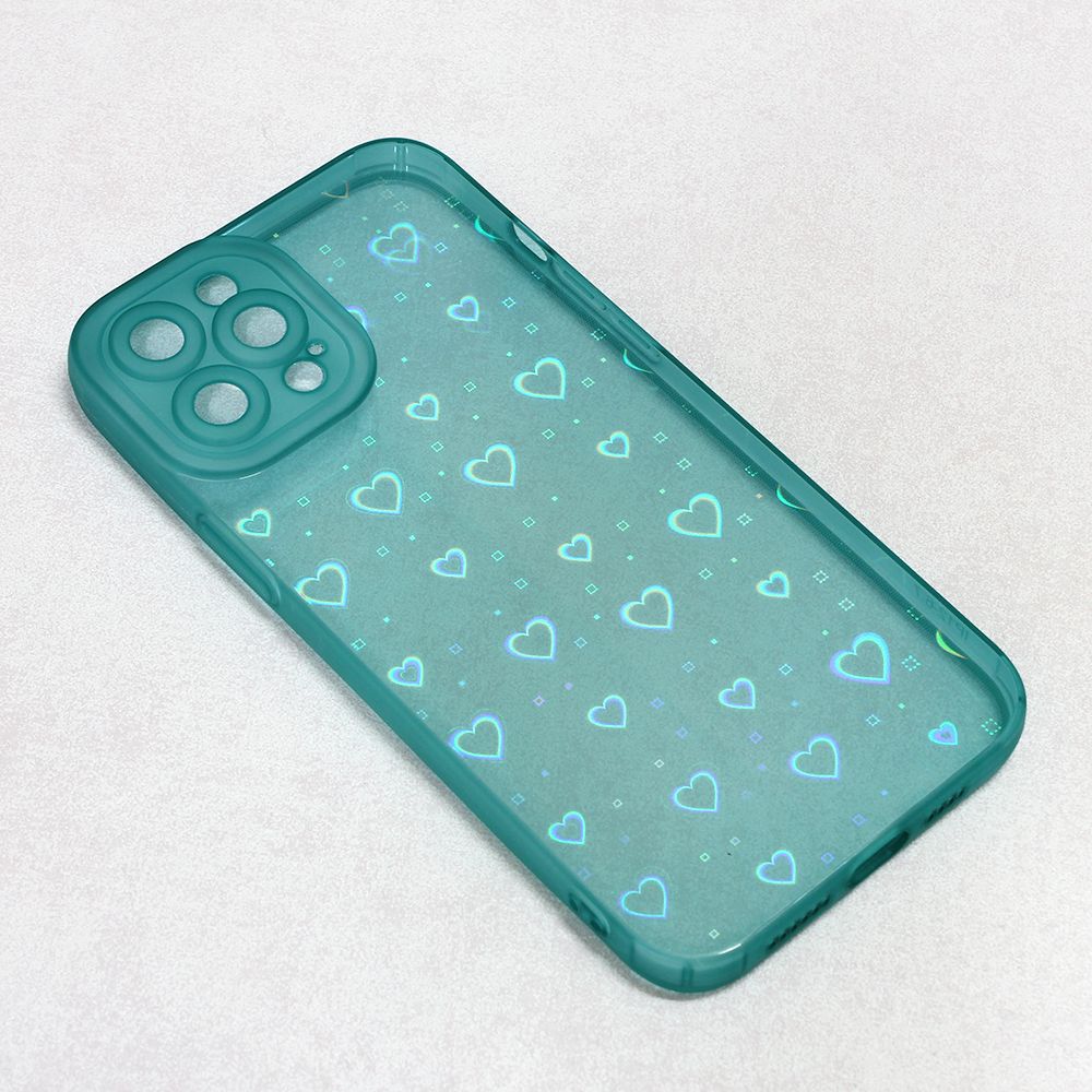Maska za Apple iPhone 12 Pro Max — Heart Color IMD, tamno zelena