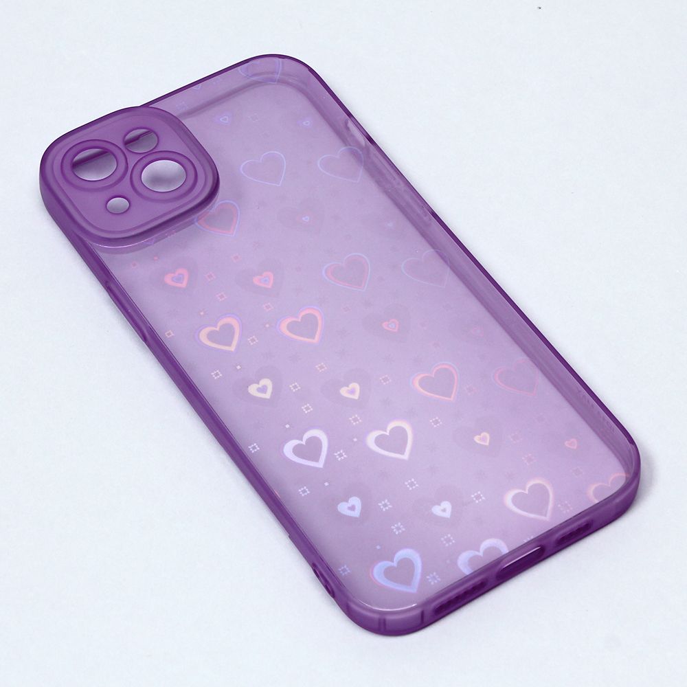 Maska za Apple iPhone 14 Plus — Heart Color IMD, ljubicasta