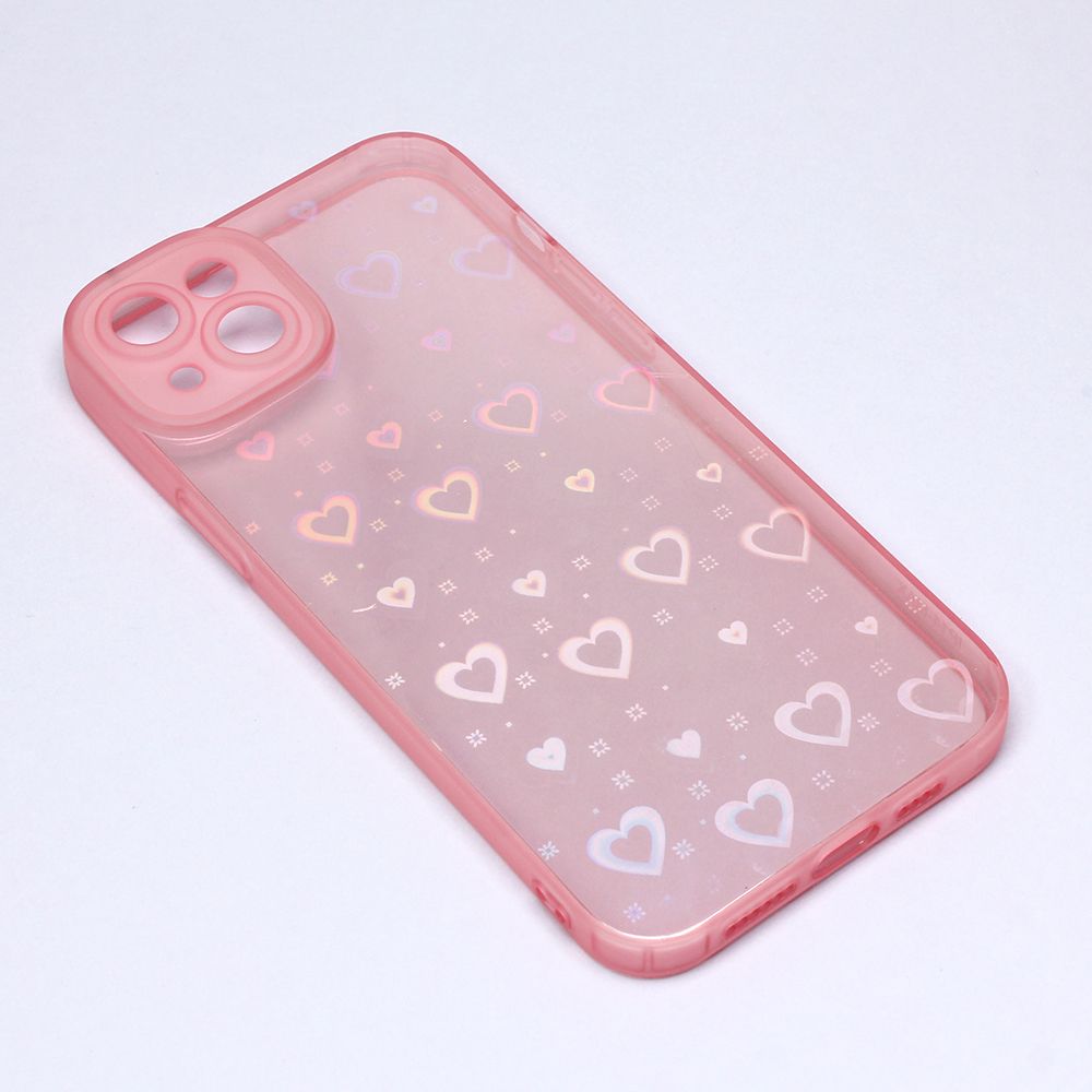 Maska za Apple iPhone 14 Plus — Heart Color IMD, roze