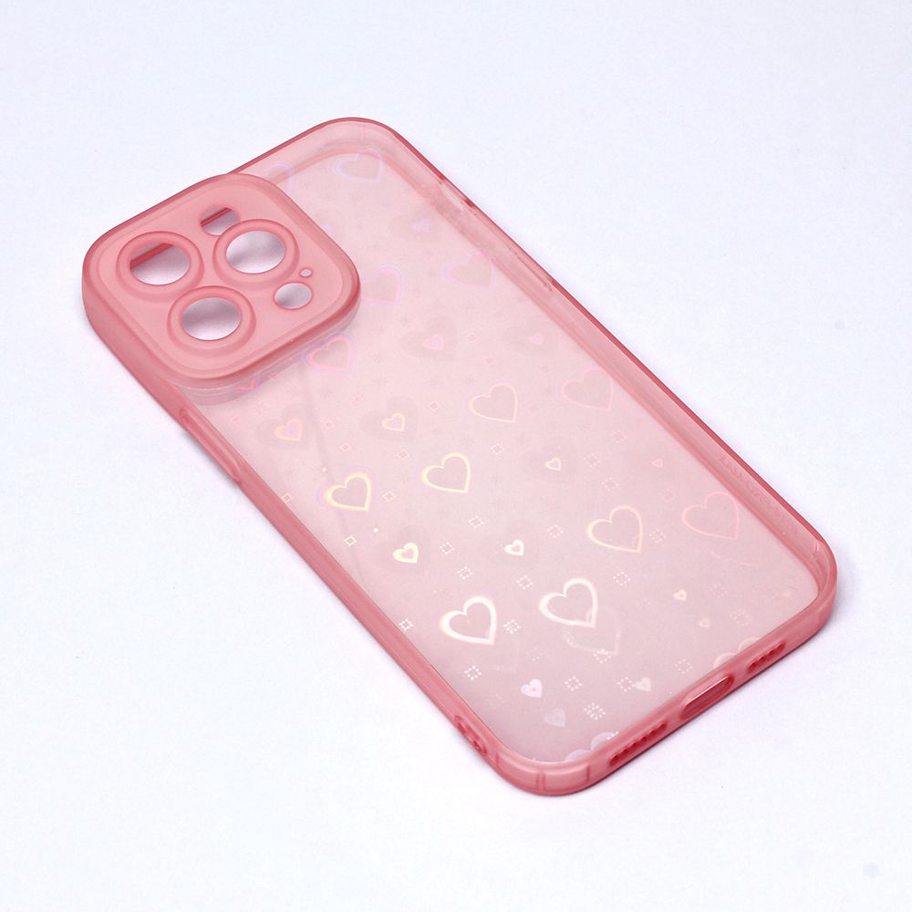 Maska za Apple iPhone 14 Pro Max — Heart Color IMD, roze