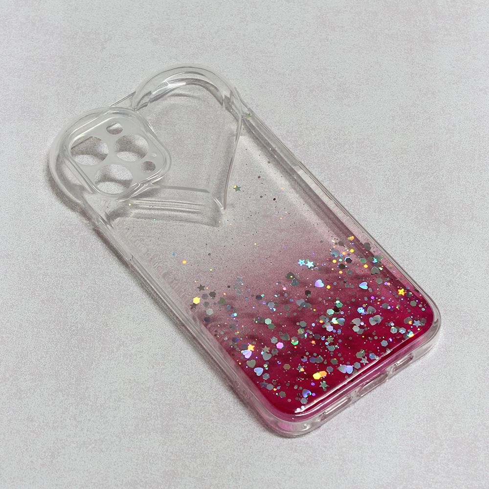 Maska za Apple iPhone 12 Pro — Heart Glitter, pink