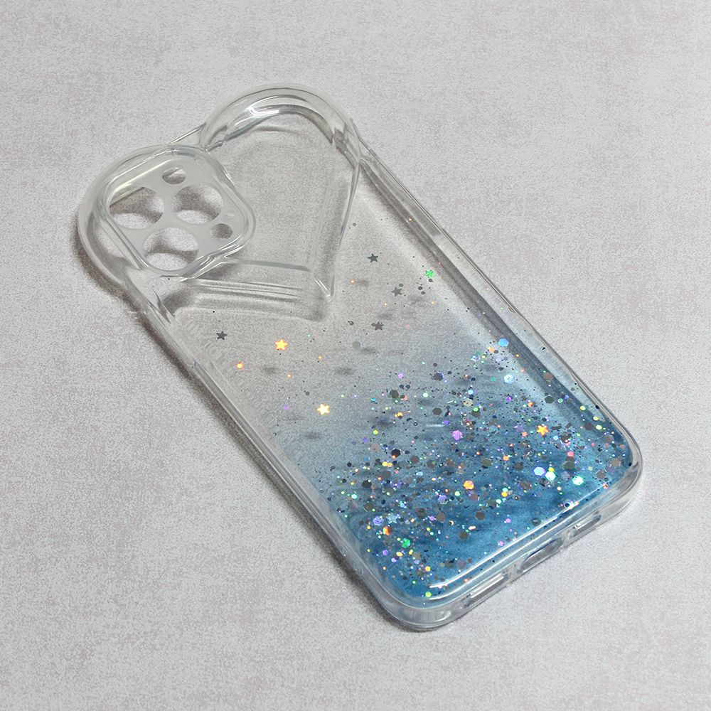Maska za Apple iPhone 12 Pro — Heart Glitter, plava