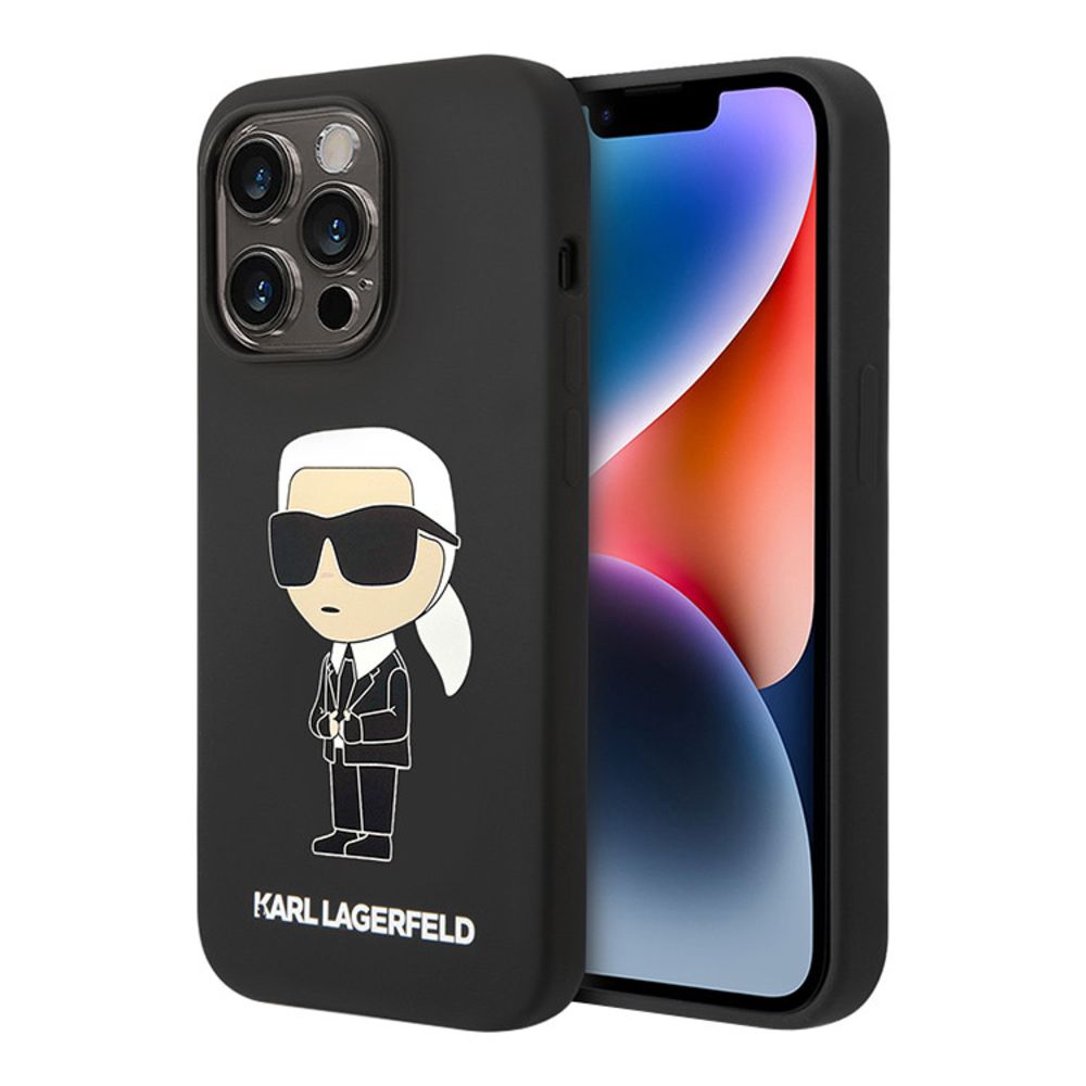 Maska za Apple iPhone 15 Pro — Karl Lagerfeld Hc Silicone NFT Ikonik