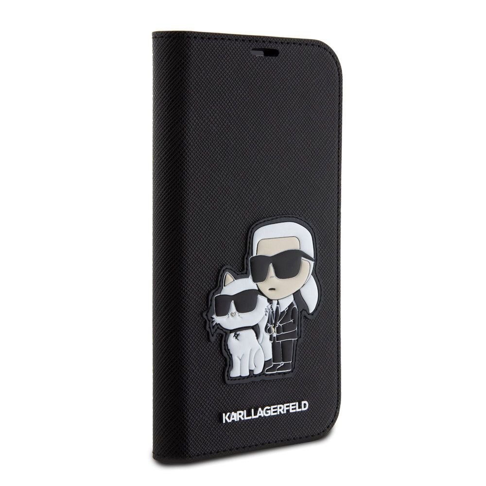 Maska za Apple iPhone 15 — Karl Lagerfeld Saffiano BP Nft Karl&Choupette