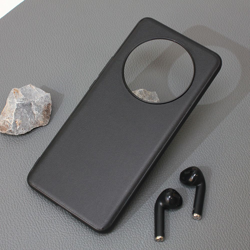 Maska za Honor Magic 6 Lite — Leather, crna