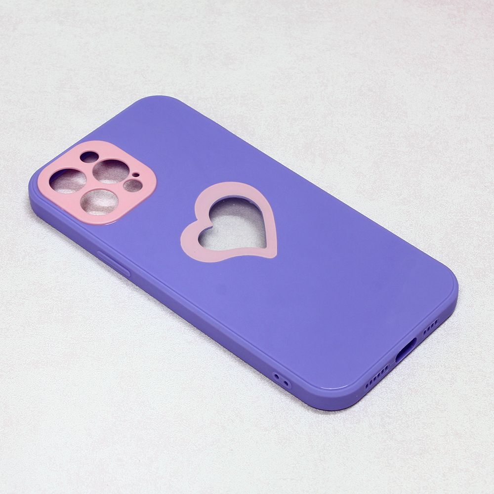 Maska za Apple iPhone 12 Pro Max — Love IT, ljubicasta