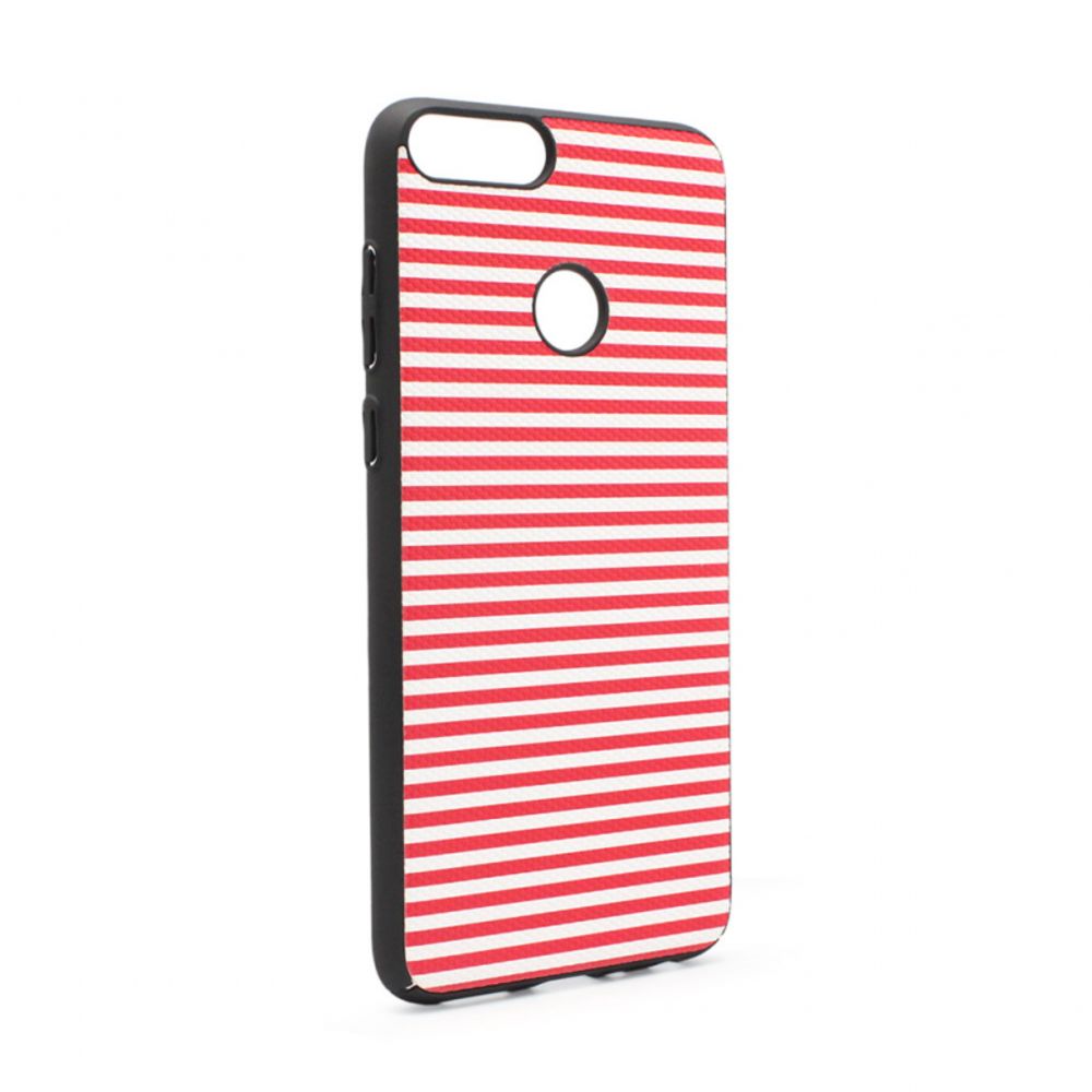 Maska za Huawei P Smart — Luo Stripes, crvena