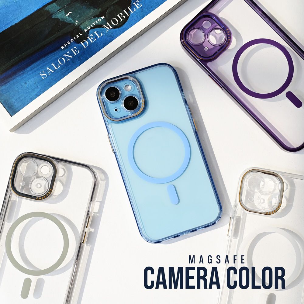 Maska za Apple iPhone 13 Pro Max — Magsafe Camera Color, ljubicasta