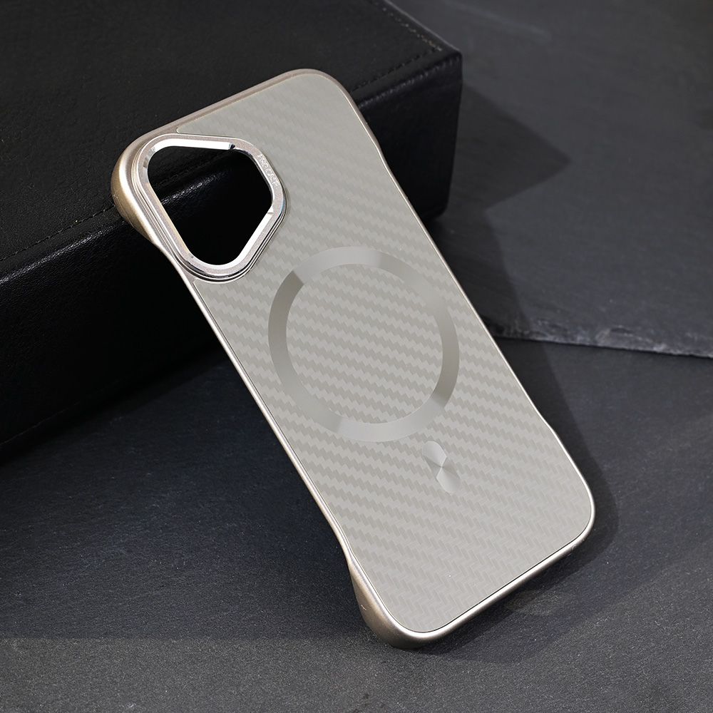 Maska za Apple iPhone 16 — Magsafe Carbon, siva