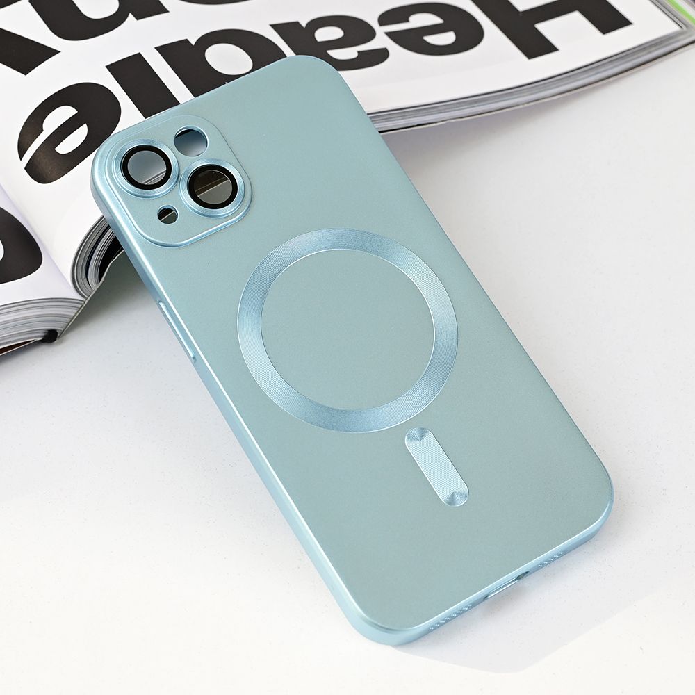 Maska za Apple iPhone 13 — Magsafe Chrome, plava