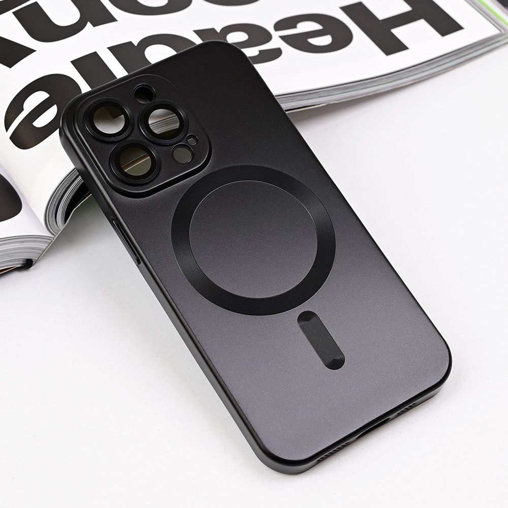 Maska za Apple iPhone 13 Pro — Magsafe Chrome, crna