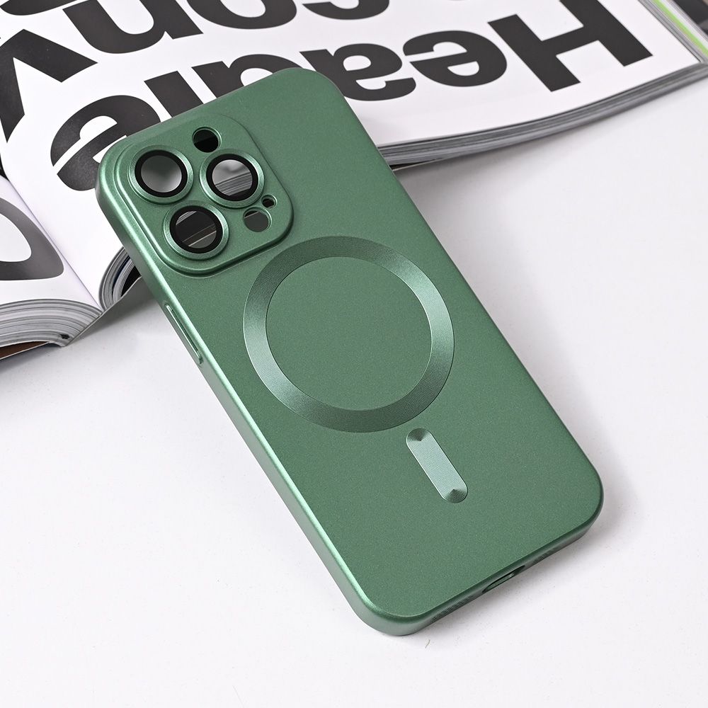 Maska za Apple iPhone 13 Pro — Magsafe Chrome, zelena