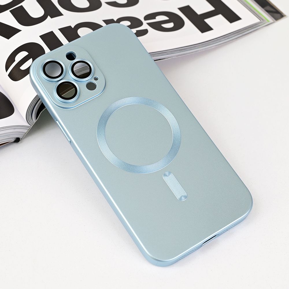Maska za Apple iPhone 13 Pro Max — Magsafe Chrome, plava