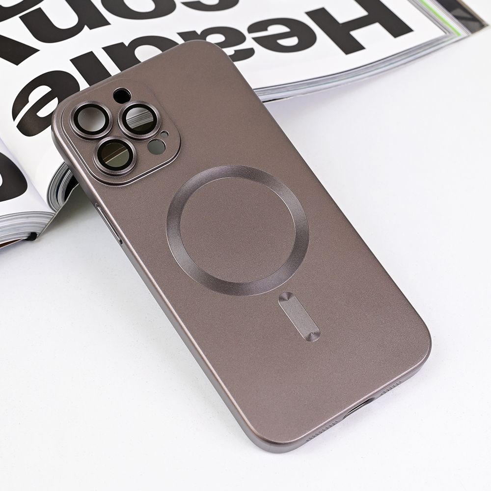 Maska za Apple iPhone 13 Pro Max — Magsafe Chrome, siva