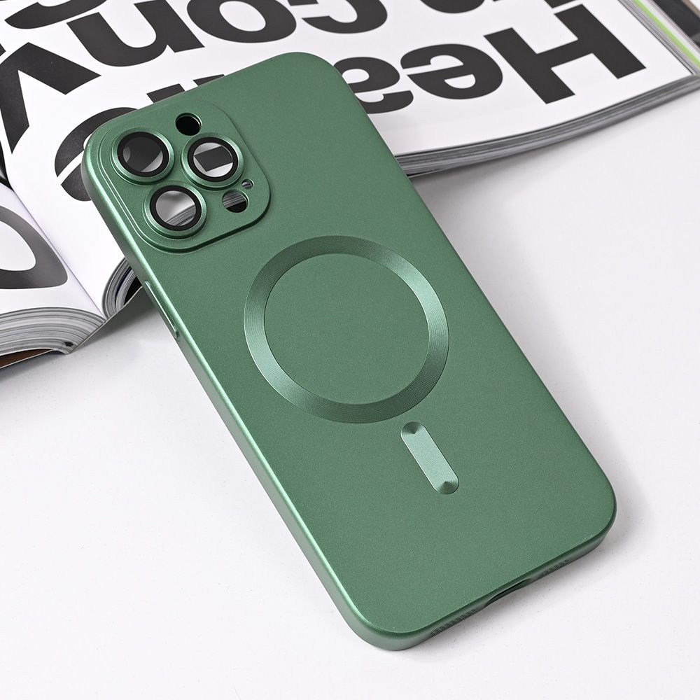 Maska za Apple iPhone 13 Pro Max — Magsafe Chrome, zelena