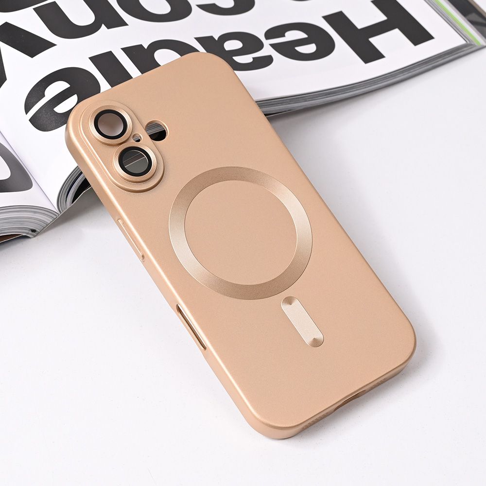 Maska za Apple iPhone 16 — Magsafe Chrome, gold