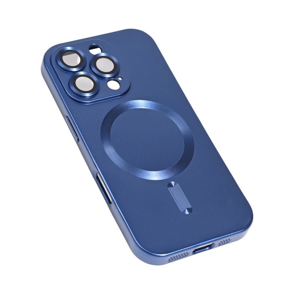 Maska za Apple iPhone 16 Pro — Magsafe Chrome, tamno plava
