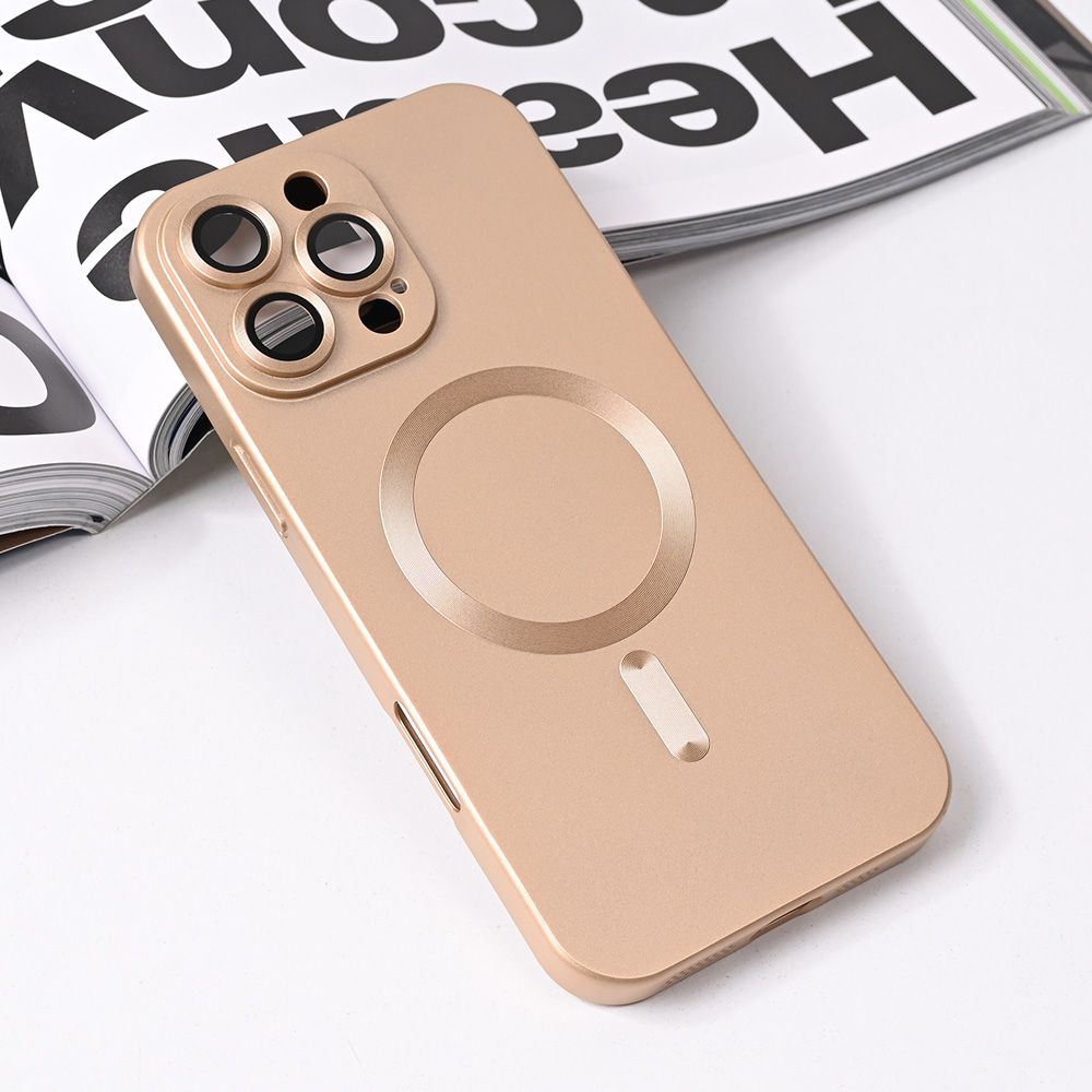 Maska za Apple iPhone 16 Pro Max — Magsafe Chrome, zlatna