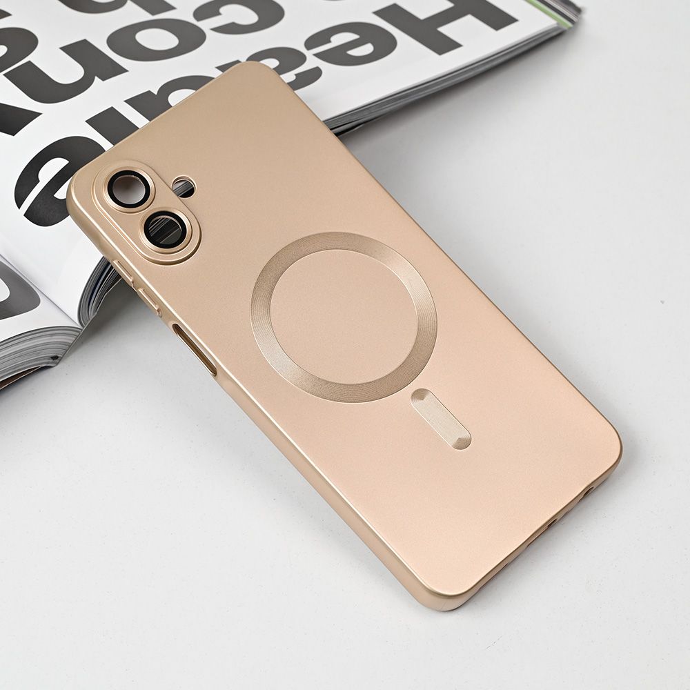 Maska za Samsung Galaxy A07 — Magsafe Chrome, zlatna