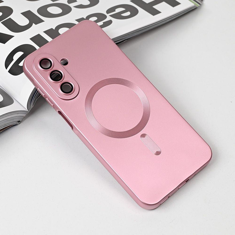 Maska za Samsung Galaxy A17 4G — Magsafe Chrome, roze
