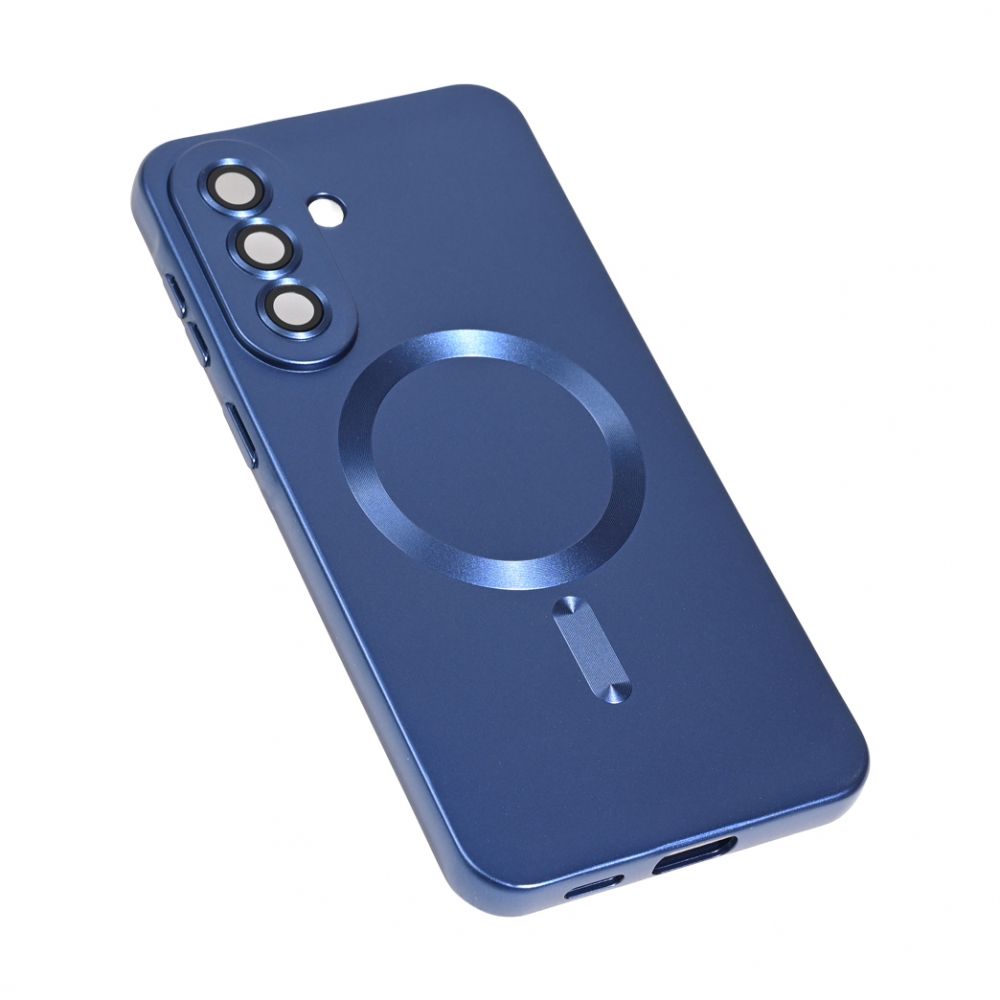 Maska za Samsung Galaxy A37 5G — Magsafe Chrome, tamno plava