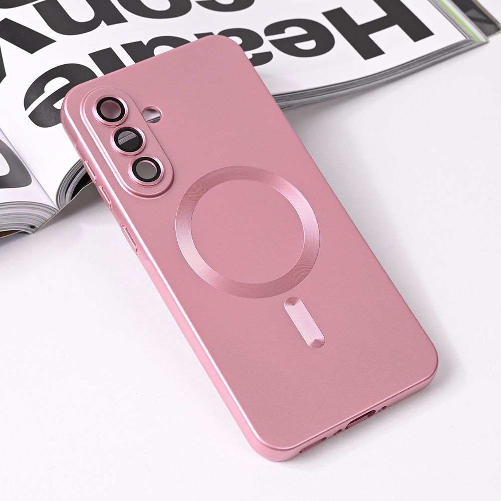 Maska za Samsung Galaxy A56 5G — Magsafe Chrome, roze