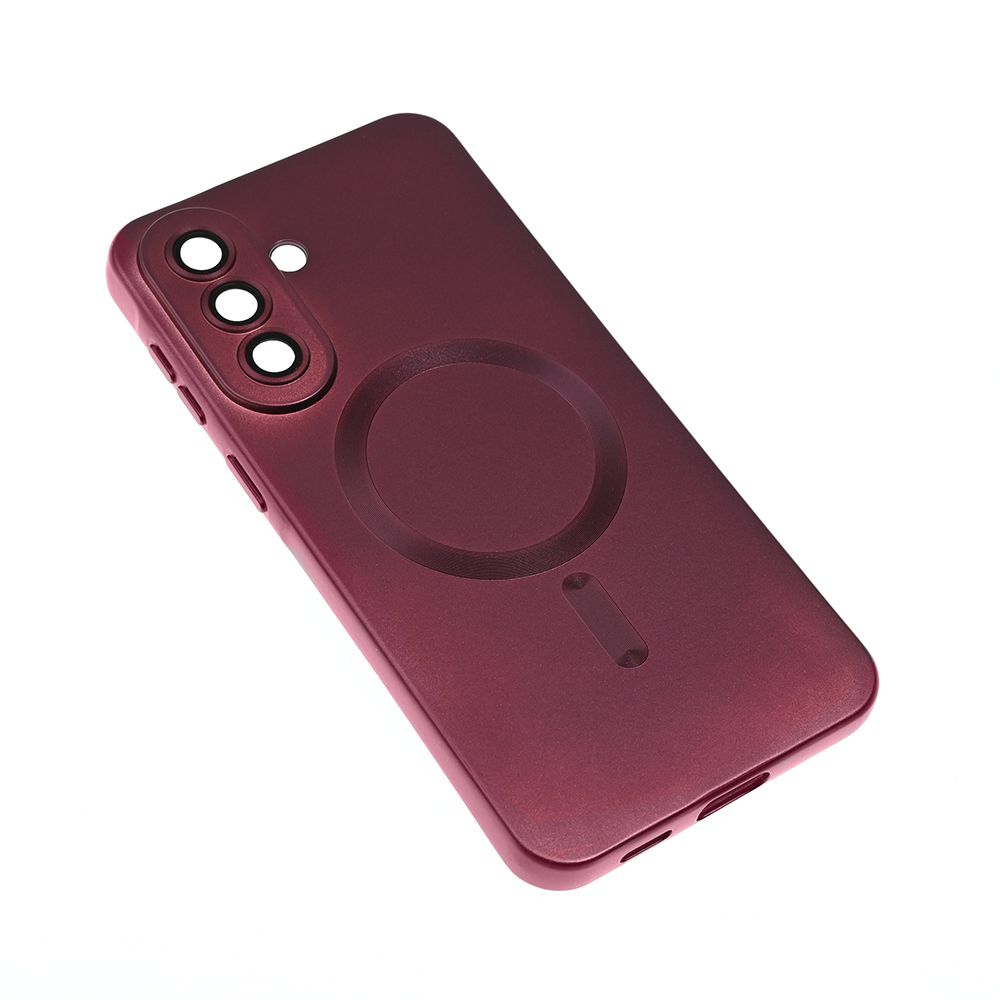 Maska za Samsung Galaxy A57 5G — Magsafe Chrome, bordo