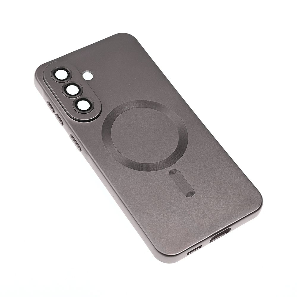 Maska za Samsung Galaxy A57 5G — Magsafe Chrome, siva