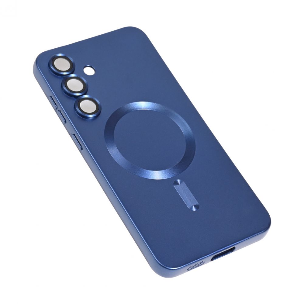 Maska za Samsung Galaxy S25 FE — Magsafe Chrome, tamno plava