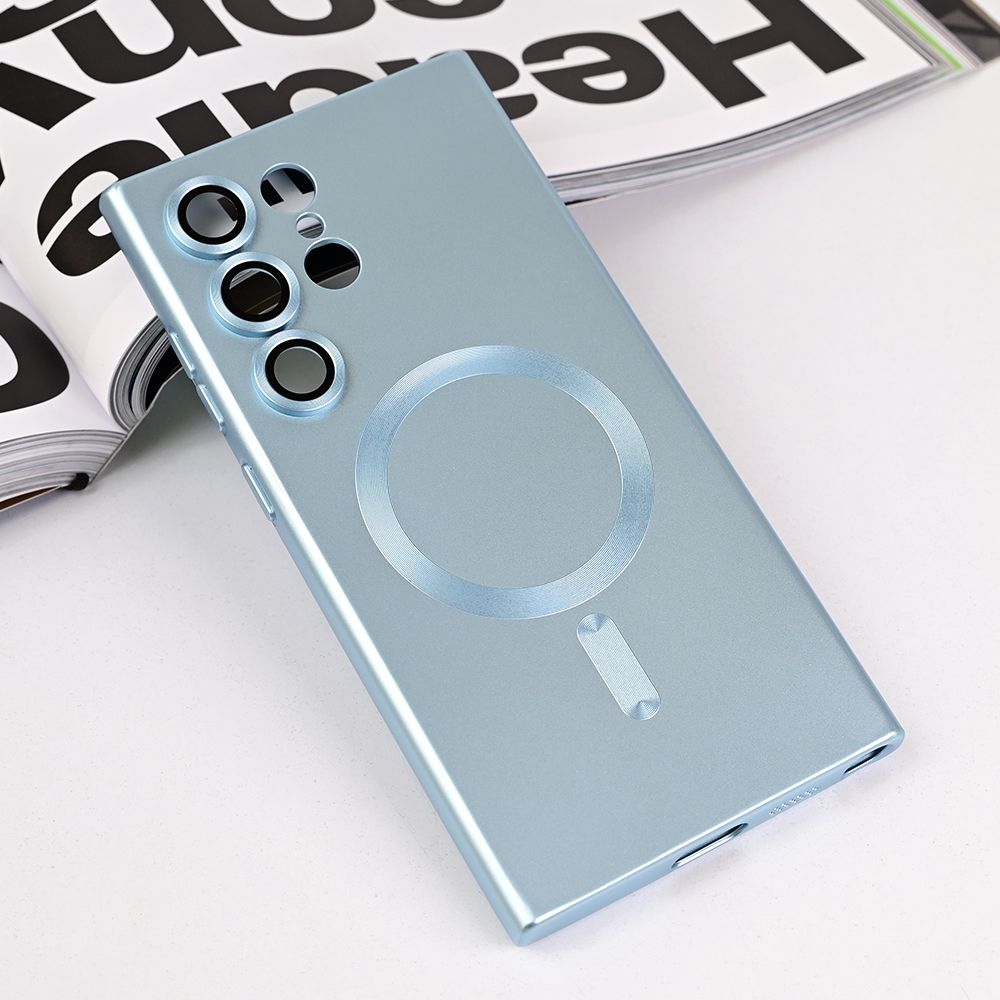 Maska za Samsung Galaxy S23 Ultra — Magsafe Chrome, plava
