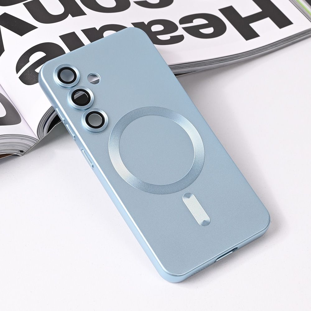 Maska za Samsung Galaxy S25 — Magsafe Chrome, plava
